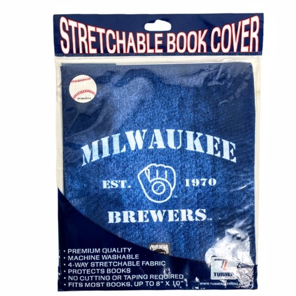 NIP Milwaukee Brewers STRETCHABLE BOOK COVER - Picture 4 of 7